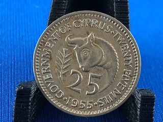 CYPRUS 25 MILS 1955 (A3/505)