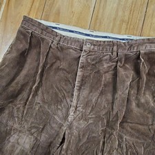 Vintage Polo Ralph Lauren Corduroy Pants Mens 40x32 Pleated Baggy Loose Fit
