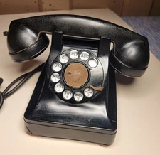 Bell System Western Electric Vintage Black Dial Phone
