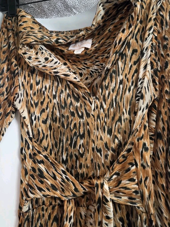 Mono para mujer Fifth Avenue Robes mediano vintage años 70 estampado de leopardo maxi... Foto 3 de 4