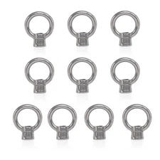 10 Pack 5/16 Inch M8 Lifting Eye Nut Stainless Steel Threaded Nut Fastener