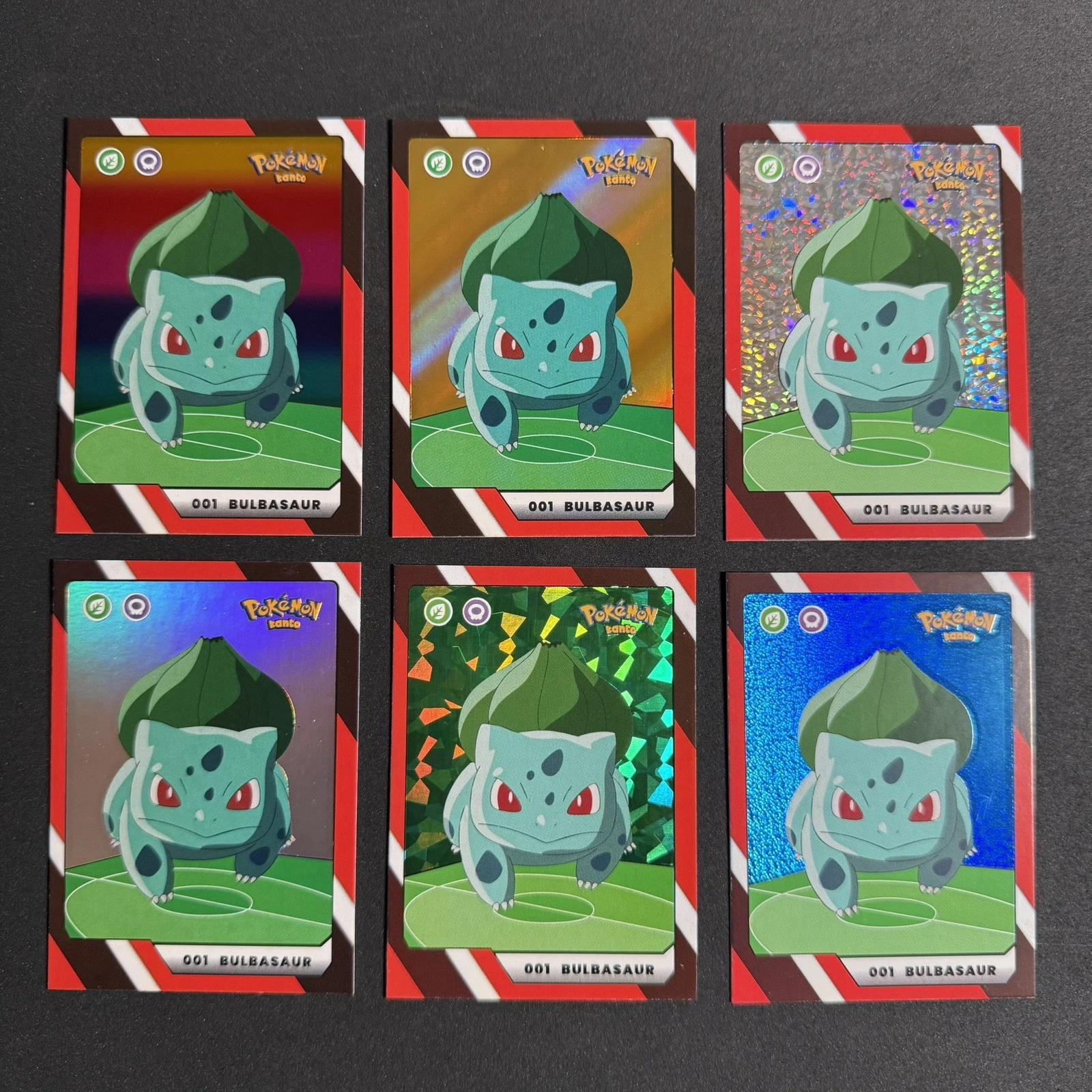 Bulbasaur (001) - 2025 - Full House - Pokémon Kanto - All 6 Holo Variants