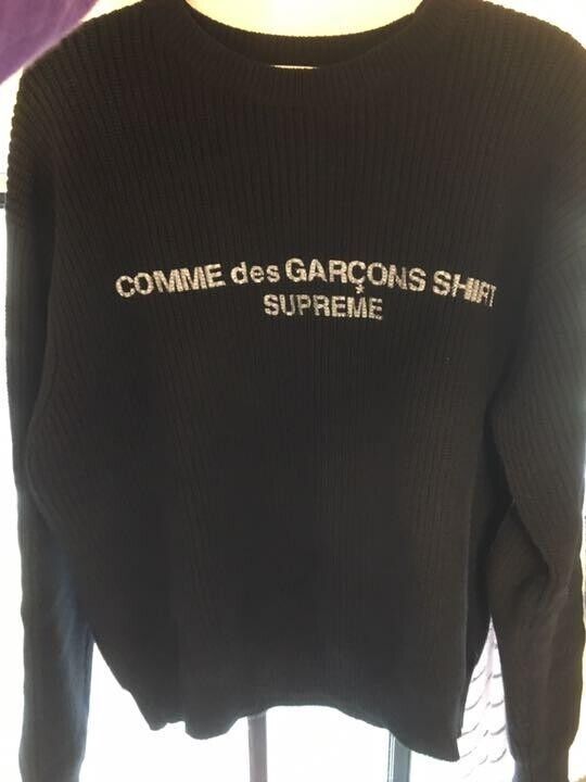 Supreme Comme des Garçons Shirt Men's Sweater Tops Knit 19AW Supreme Comme des Garçons Shirt Men's Sweater Tops Knit 19AW