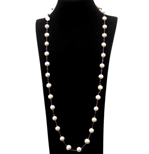 Vintage 1980s Givenchy Necklace Chain Belt Silver Simulated  display picture 2