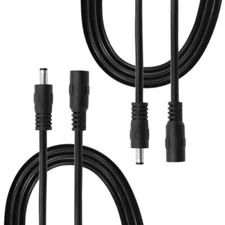 DC 5.5x2.1mm Power Adapter Cable 3.3FT DC 5521 Male to Female Extension Cord ...