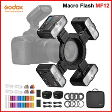 Godox MF12 2.4G Wireless Macro Flash Light Speedlite 4-Light Kit For Camera DSLR