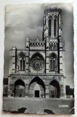 ca1970 KARTE;FRANKREICH;HAUTS DE FRANCE;AISNE;SOISSONS KATHEDRALE