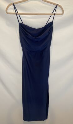 Windsor Sleek And Smooth Navy High Slit Midi Dress Size Medium NWT | eBay Windsor Sleek And Smooth Navy High Slit Midi Dress Size Medium NWT | eBay