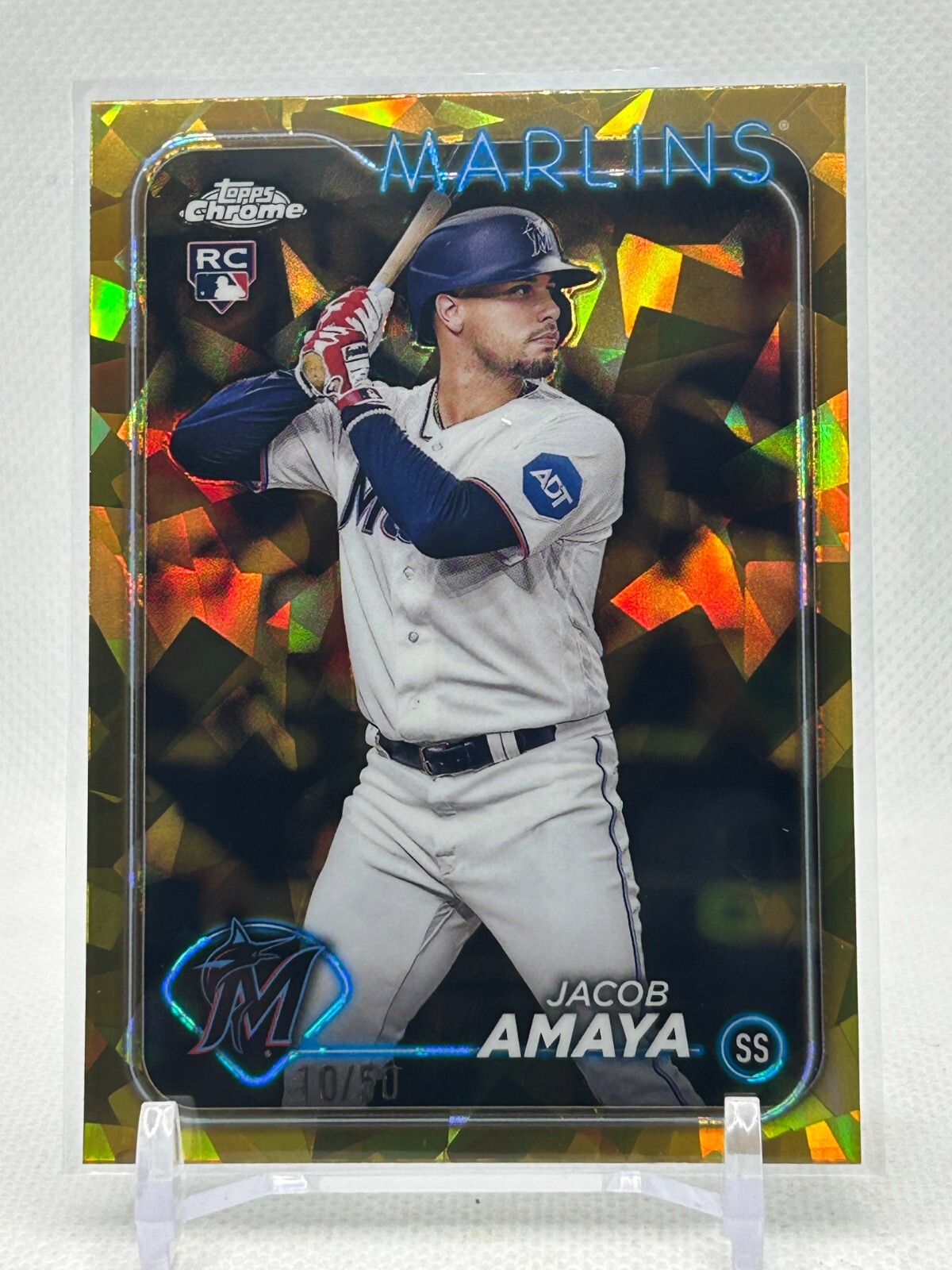 2024 Topps Chrome Sapphire Rookie RC Jacob Amaya  Gold /50 SP