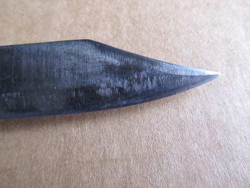 Vintage Old Sheath Knife Estate Custom Handmade Marked 1924 A.B.D. Brass Accents - Picture 11 of 15