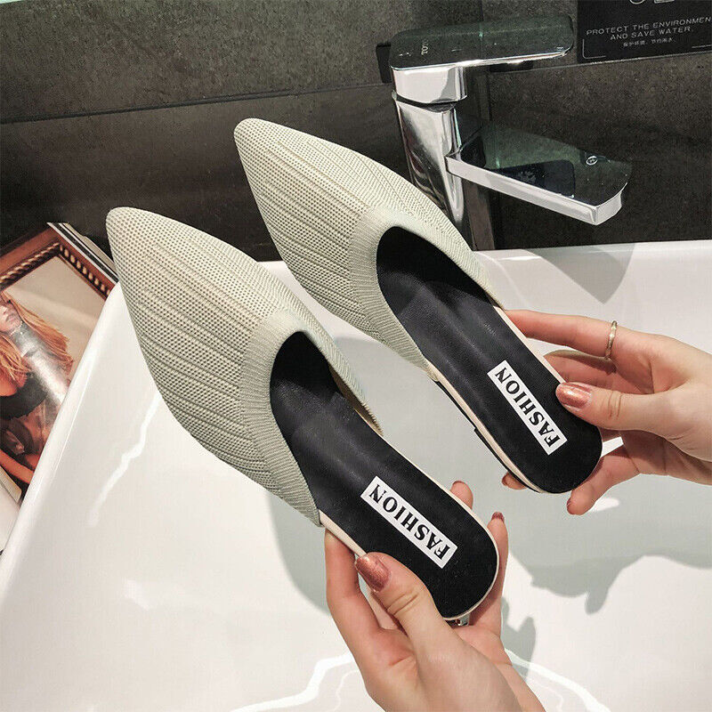 PANTOFOLA D’ORO Sandali donna sandali slide senza schienale donna antiscivolo punta scarpe casual