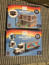 Lot of 2 ALDI PLAY Brick Sets - Aldi Store  Aldi Truck Bricks Building Sets