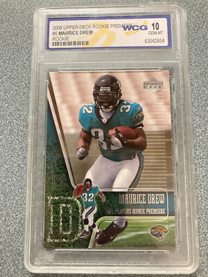 2006 Upper Deck Maurice Jones-Drew ROOKIE PREMIER RC #6 WCG 10 GEM Mint Jaguars