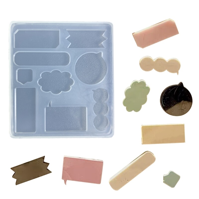 Clear Quicksands Silicone Molds for Resin Epoxy Shaker Oil UV Crafts