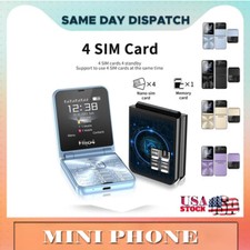 4 SIM Cards Flip Mobile Phone Magic Voice Blacklist Voice Auto Call Recorder Tor