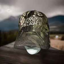 Keystone Light Beer Snapback Hat Camouflage Pattern EUC! Beer Me
