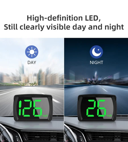 ForGPS Digital Speedometer for Car MPH, Golf Cart Rechargeable Universal HUD Spe - Bild 4 von 6