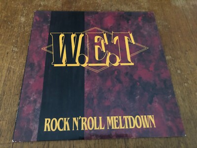 W.E.T. Rock N' Meltdown LP Vinyl 1991 Swedish 1st Press RARE