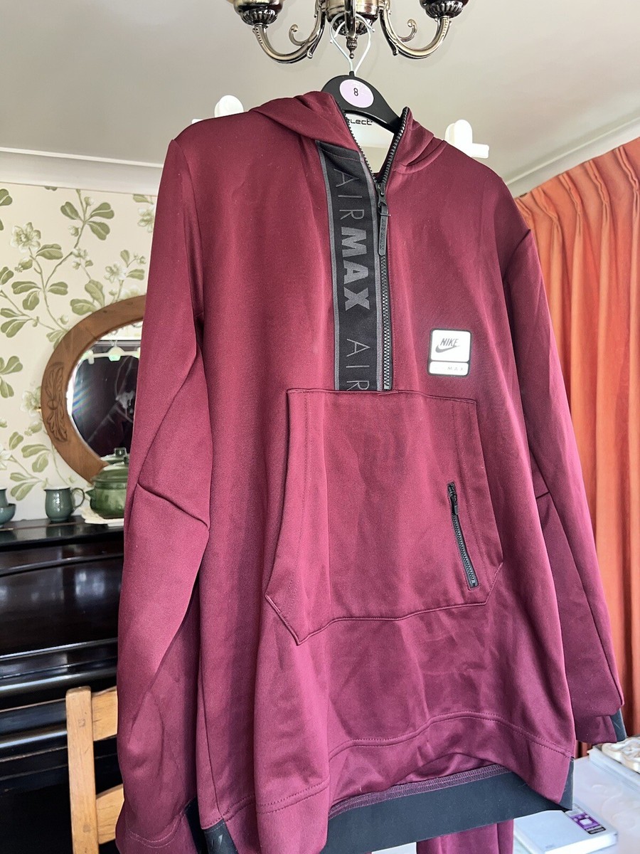 nike burgundy tracksuit