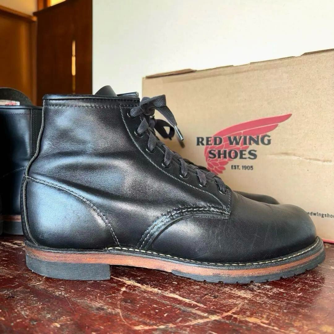 Red Wing Beckman 9414 Leather Boots Black USA 6.5 D Shipping from