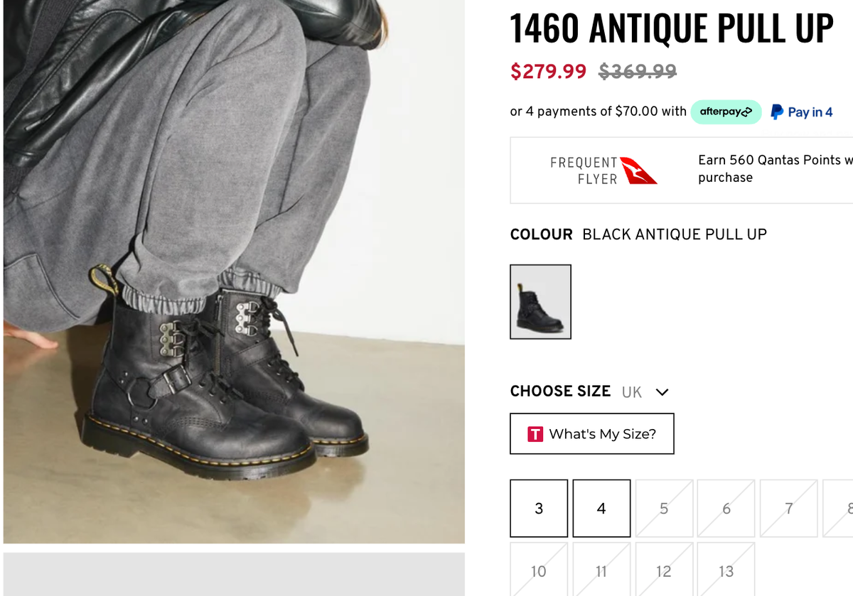 DR.MARTENS 1460 HDW HARNESS ANTIQUE PULL UP Boots MSRP$210