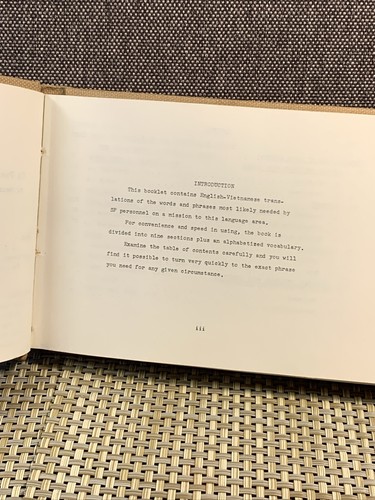 FRASARIO VIETNAMITA, OPUSCOLO DIPARTIMENTO DELL'ESERCITO N. 20-611, 1962! - Foto 9 di 13