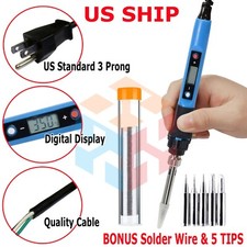 80W Digital Electric Soldering Iron Kit Tempe Adjustable Welding Tool Solder Gun