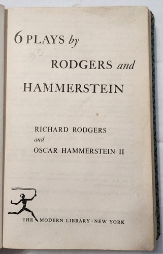 Vintage 6 Plays by Richard Rodgers and Oscar Hammerstein II ~ Hardcover ~ 1959 - Picture 5 of 22