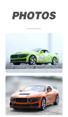 1:32 Ford Mustang Shelby GT500 Aleación Modelo Coche Diecast Sonido Luz Vehículo de Juguete - Imagen 15 de 21