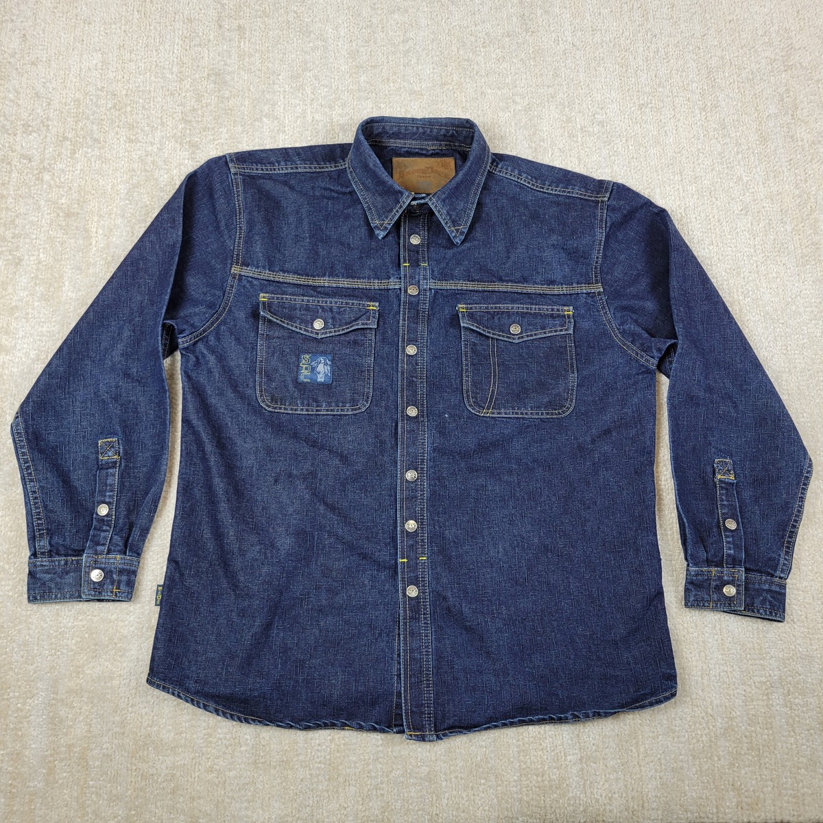 Snoop Dogg Clothing Co Jacket Denim Jean L Blue Embroidered Snoop Dogg Clothing Co Jacket Denim Jean L Blue Embroidered