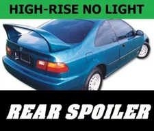 Universal 10.5" High Custom Unpainted No Light Rear Spoiler