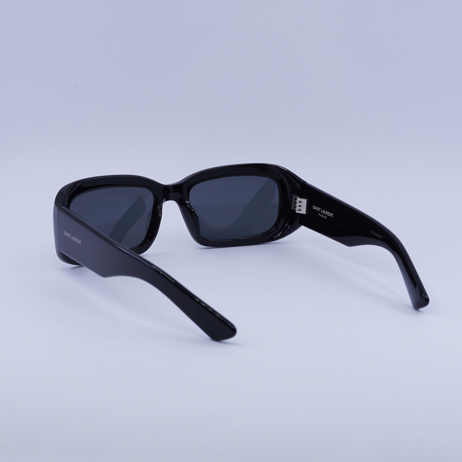 Occhiali da sole Saint Laurent SL809 001 nero grigio lucido 55 18 135 nuovi autentici