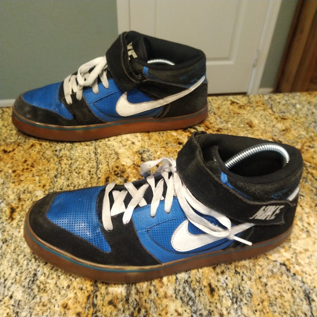 Rare Vintage 2012 NIKE Air Twilight Mid Men\'s Skater Blue Black US 12.5 Rare Vintage 2012 NIKE Air Twilight Mid Men main image 2