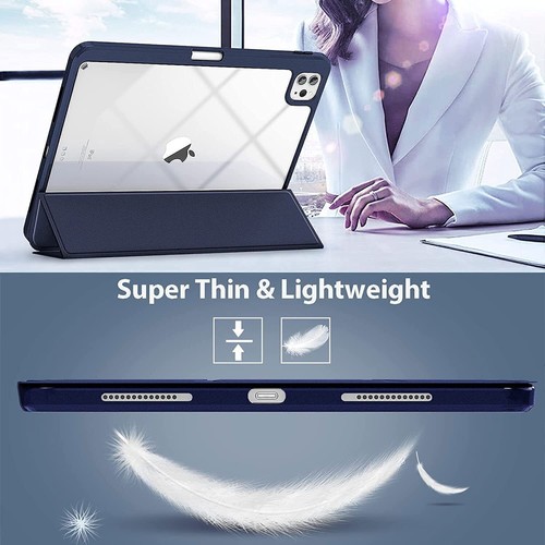 Smart Case For 2025 NEW iPad Air 11" M3/ iPad Pro 11 inch 2024 Clear Back Cover - Picture 18 of 75