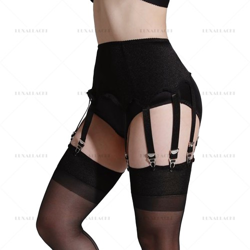 Luxallacki Vintage Strumpfhaltergürtel mit 10 Trägern, dehnbares Strumpfband - Bild 4 von 14