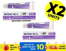Galderma Benzac AC 5 Benzoyl Peroxide Gel Acne Pimple 15g  X 2 