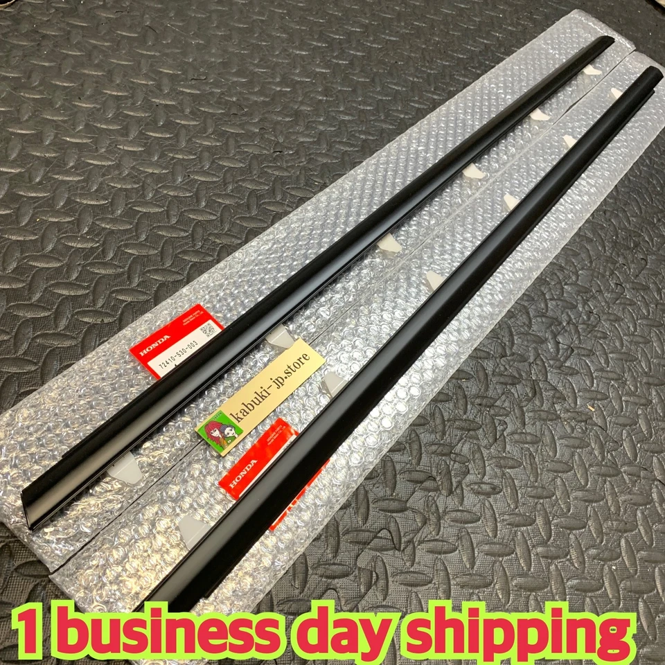 HONDA GENUINO Prelude BB Ventana Puerta Moldura Tira Climática Exterior Derecha y Derecha Conjunto OEM Foto 2 de 4