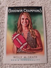 2021 Goodwin Champions Molly McGrath Card #44 Football Media Personality