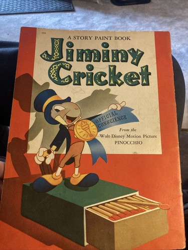 Walt Disney's Jiminy Cricket Book: A STORY PAINT BOOK . 1940 - Picture 2 of 14