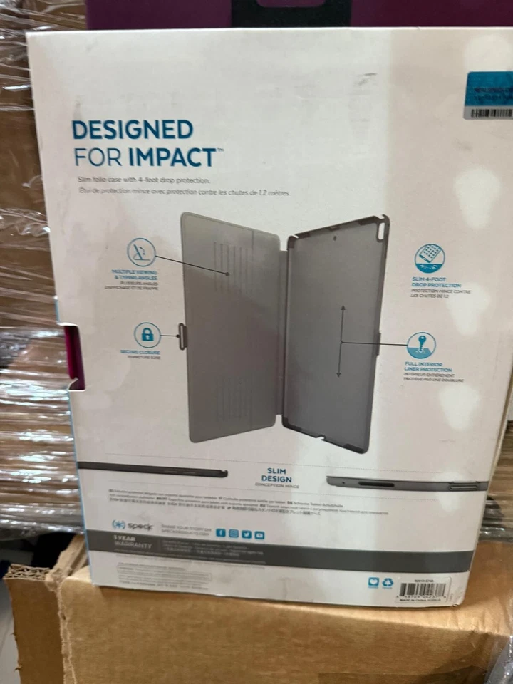 Speck Balance Folio Case and Stand for 12.9" iPad (2017) Purple/Magenta Pink - Image 3 of 4