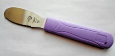 Mercer Culinary Sandwich & Butter 8.5" Purple Serrated Spreader USED
