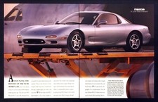 1993 Mazda RX-7 Coupe photo "Return of the Pure Sports Car" 2-page print ad