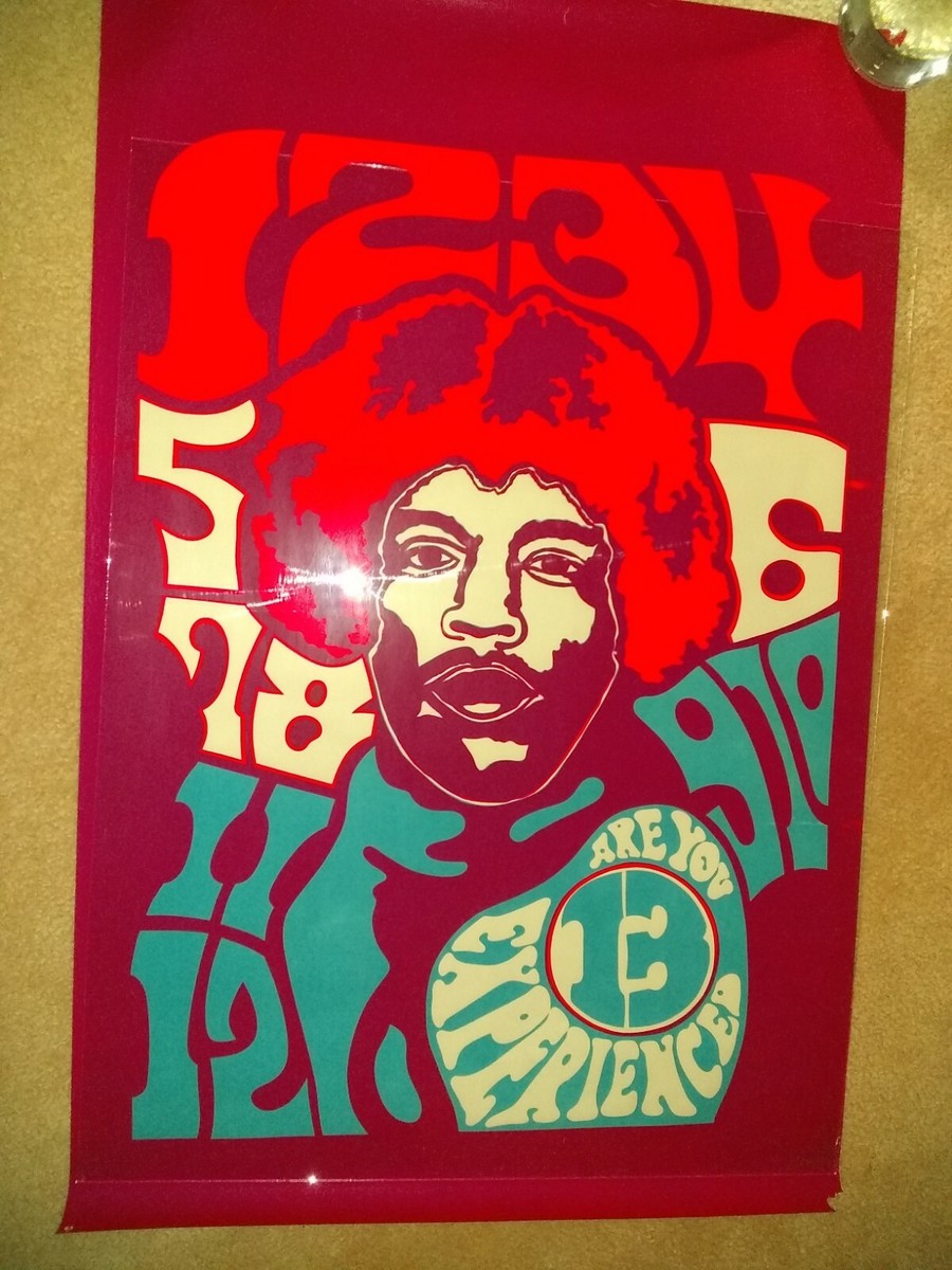 jimi hendrix vintage 60s psychedelic black light posters | eBay