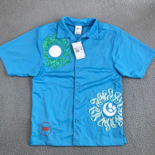 NWT Nike Shirt Men's XS Blue Short Sleeve Project Uphoria Mesh Floral
