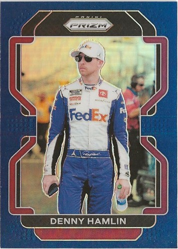 VA) 2022 Panini Prizm NASCAR Racing Denny Hamlin Blue Prizm SP