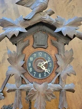 Vintage German Cuckoo Clock Black Forest Bird