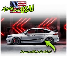 Side Strobe Rocker Racing Stripes Decals Fits 2016 2022 Up Honda Civic