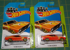 2X - 2014 Hot Wheels HW Workshop Muscle Mania- ‘73 Ford Falcon XB - Orange