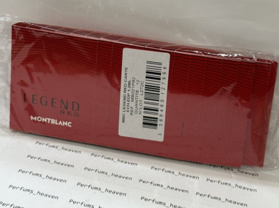 12 x Mont Blanc Legend Red Eau de Parfum 1.2ml /0.04oz Lot of 12 pcs New  Sealed