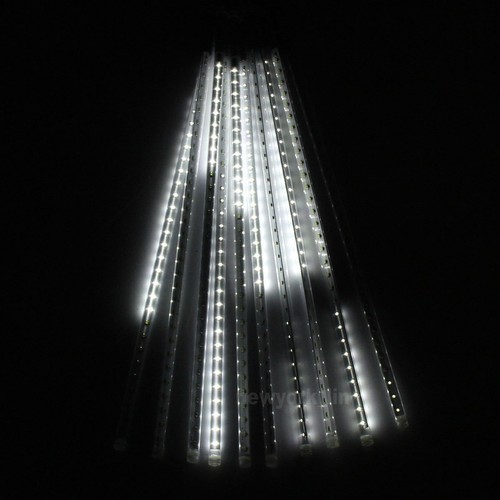 10pcs Tubes String 50cm 2835 54 LED Strip Light Meteor Shower Rain & 12V Adapter - Picture 7 of 53